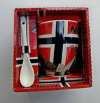 Tasse Norwegenfahne in Geschenkpackung