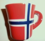 Tasse als Norwegenfahne